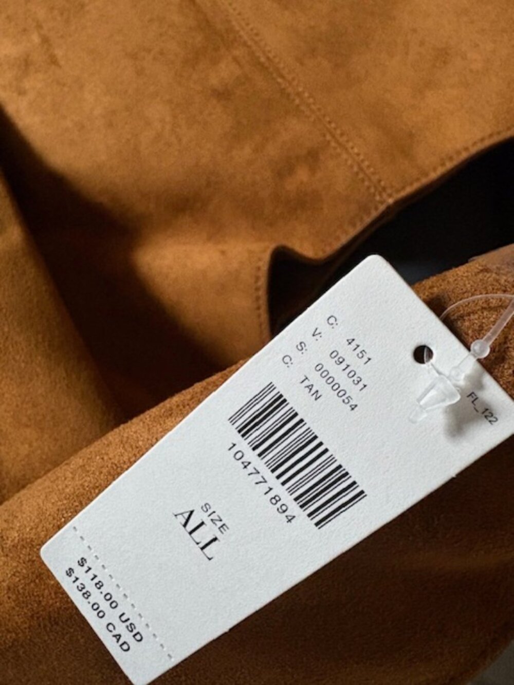 NWT Anthropologie Large Faux Suede Slouchy Tote - Picture 11 of 13